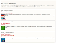 Tablet Screenshot of experientiadocet.com
